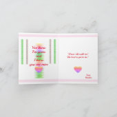 Gepersonaliseerd Happy Valentijn Colorful Spirals Kaart (Binnen)