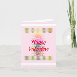 Gepersonaliseerd Happy Valentijn Colorful Spirals Kaart