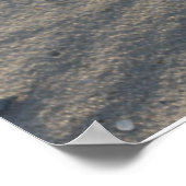 Gepersonaliseerd hart in het zand-weddenschap-Post Poster (Hoek)