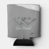 Gepersonaliseerd hart in koelboxxen voor de zandbr blikjeskoeler (Achterkant)