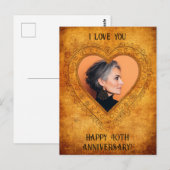 Gepersonaliseerd hart Lijst Briefkaart (Voorkant / Achterkant)