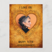 Gepersonaliseerd hart Lijst Briefkaart (Voorkant)