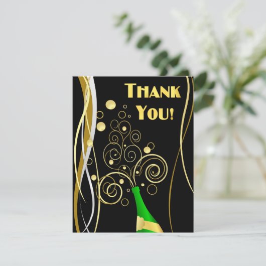 Gepersonaliseerd Hartelijk dank - met optionele fo Bedankkaart (Staand voorkant)