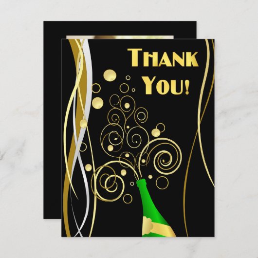 Gepersonaliseerd Hartelijk dank - met optionele fo Bedankkaart (Voorkant / Achterkant)