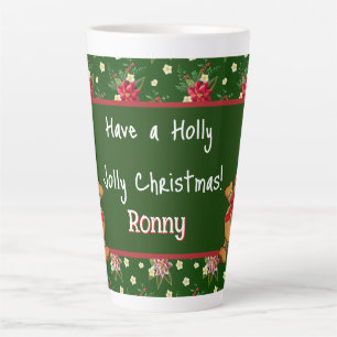 Gepersonaliseerd hebben een Holly Jolly Kerstmis Latte Mok