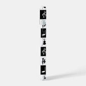 Gepersonaliseerd hedendaags muziekontwerp iPhone 15 case (Linkerkant)