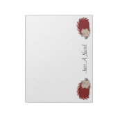Gepersonaliseerd Hedgehog Design Notitieblok (Linkerzijde)