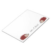 Gepersonaliseerd Hedgehog Design Notitieblok (Schuin)