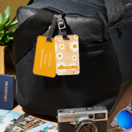 Gepersonaliseerd heerlijk Daisies Bagagelabel