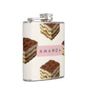 Gepersonaliseerd heerlijk tiramisu dessertpatroon heupfles (Rechts)
