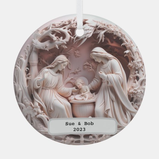 Gepersonaliseerd Heilig Familie Ornament (Voorkant)