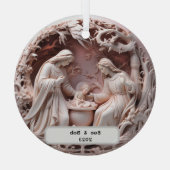Gepersonaliseerd Heilig Familie Ornament (Achterkant)