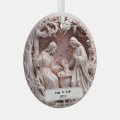 Gepersonaliseerd Heilig Familie Ornament (Voorkant Rechts)