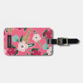 Gepersonaliseerd | Helderbloemen Bagagelabel (Voorkant horizontaal)