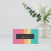 Gepersonaliseerd | Helderstrips Visitekaartje (Staand voorkant)