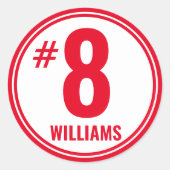 Gepersonaliseerd Helmet-Sticker Ronde Sticker (Voorkant)