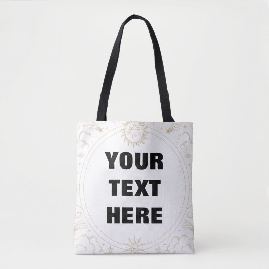 Gepersonaliseerd hemels Lijst Tote Bag (Voorkant)