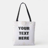 Gepersonaliseerd hemels Lijst Tote Bag (Achterkant)