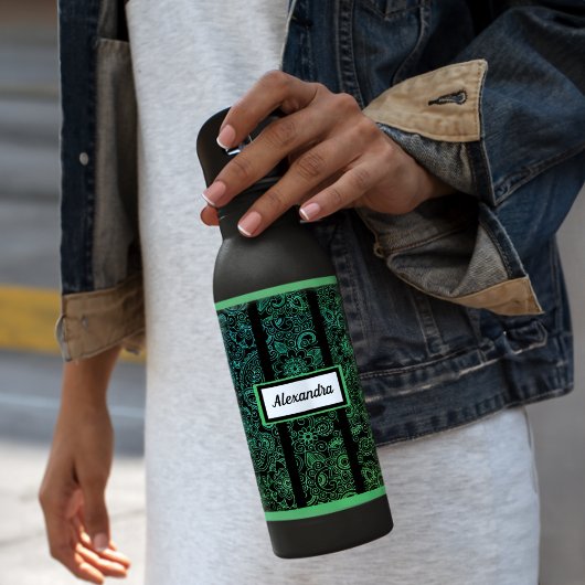 Gepersonaliseerd Henna Yoga Patroon Waterfles
