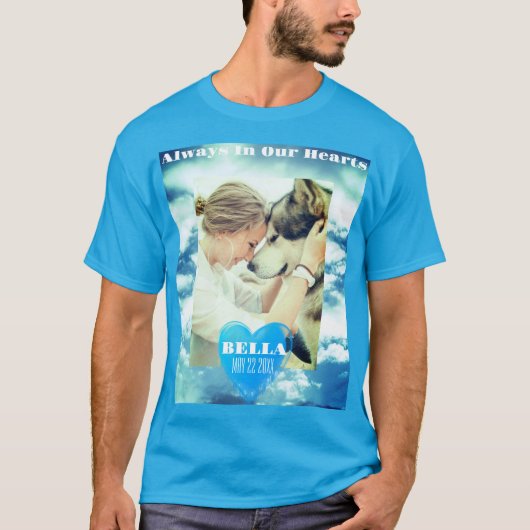 Gepersonaliseerd herdenkingsfeest t-shirt (Voorkant)