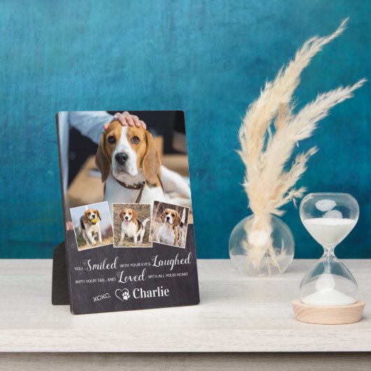 Gepersonaliseerd herdenkingsgedicht van het Pet 4  Fotoplaat (Zijkant)