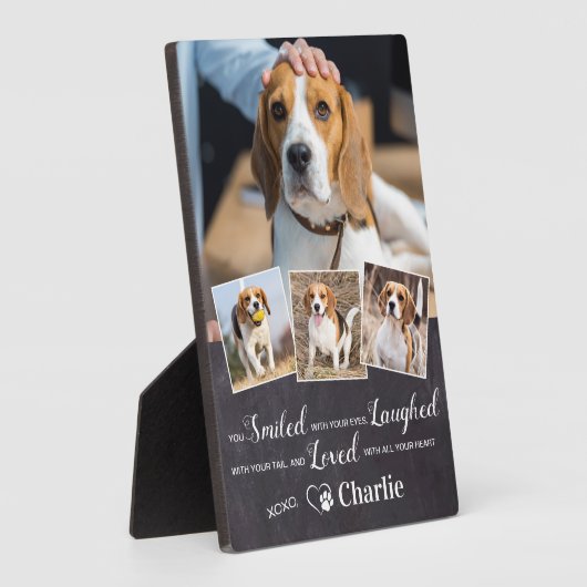Gepersonaliseerd herdenkingsgedicht van het Pet 4  Fotoplaat (Zijkant)