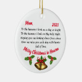 Gepersonaliseerd herdenkingsornament keramisch ornament (Rechts)