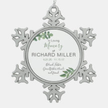 Gepersonaliseerd herdenkingsornament