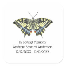 Gepersonaliseerd herdenkingsverlies van Butterfly 