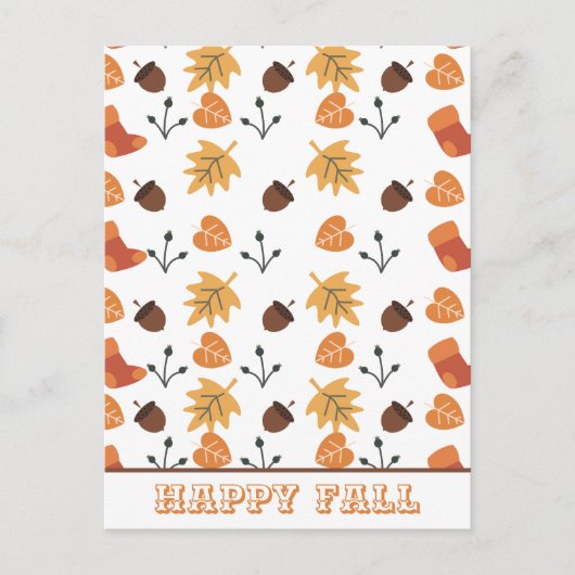 Gepersonaliseerd Herfst Briefkaart (Voorkant)