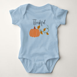 Gepersonaliseerd Herfst "Dankbaar" Baby T-shirt
