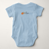 Gepersonaliseerd Herfst "Dankbaar" Baby T-shirt (Achterkant)