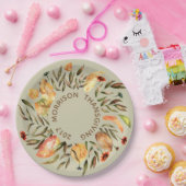 Gepersonaliseerd herfst laat Bord van groot papier (Feest)