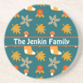 Gepersonaliseerd herfst Onderzetter (Voorkant)