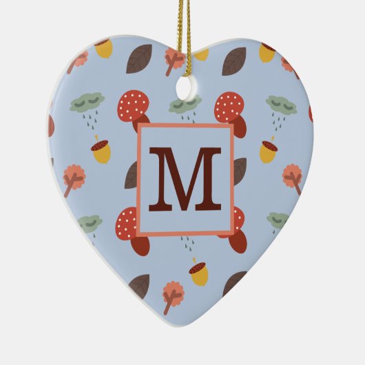 Gepersonaliseerd Herfst Ornament (Rechts)