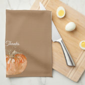 Gepersonaliseerd Herfst pompoen Theedoek (Quarter Fold)