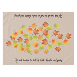 Gepersonaliseerd herfstbladeren Thanksgiving tafel Tafelkleed