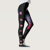 Gepersonaliseerd Herhalende Naam Zwarte Leggings (Rechts)