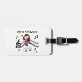 Gepersonaliseerd het Bagagelabel van Violin Player (Voorkant horizontaal)