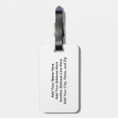 Gepersonaliseerd het Bagagelabel van Violin Player (Achterkant verticaal)