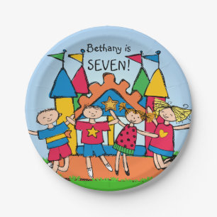 Gepersonaliseerd het Bord van het Bounce House Kid