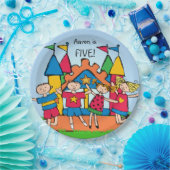 Gepersonaliseerd het Bord van het Bounce House Kid (Feest)