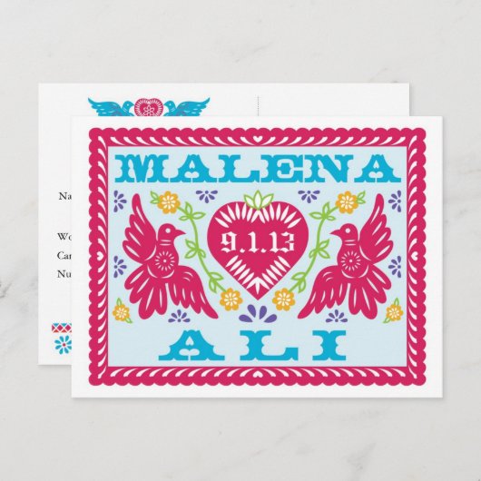 Gepersonaliseerd Het briefkaart Datum opslaan (Voorkant / Achterkant)