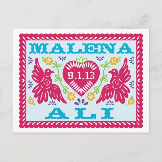 Gepersonaliseerd Het briefkaart Datum opslaan (Voorkant)