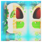 Gepersonaliseerd het camperpatroon van de Retro Stof (Close Up)