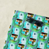 Gepersonaliseerd het  camperpatroon van de Retro Strandlaken (In situ)