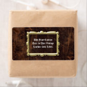 Gepersonaliseerd het etiket VintageLeather (Insitu)
