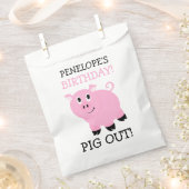 Gepersonaliseerd Het is een feestvarken uit verjaa Bedankzakje (Geknipt)