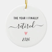 Gepersonaliseerd Het Jaar Dat Ik Eindelijk Met Pen Keramisch Ornament (Voorkant)