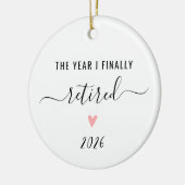 Gepersonaliseerd Het Jaar Dat Ik Eindelijk Met Pen Keramisch Ornament (Links)